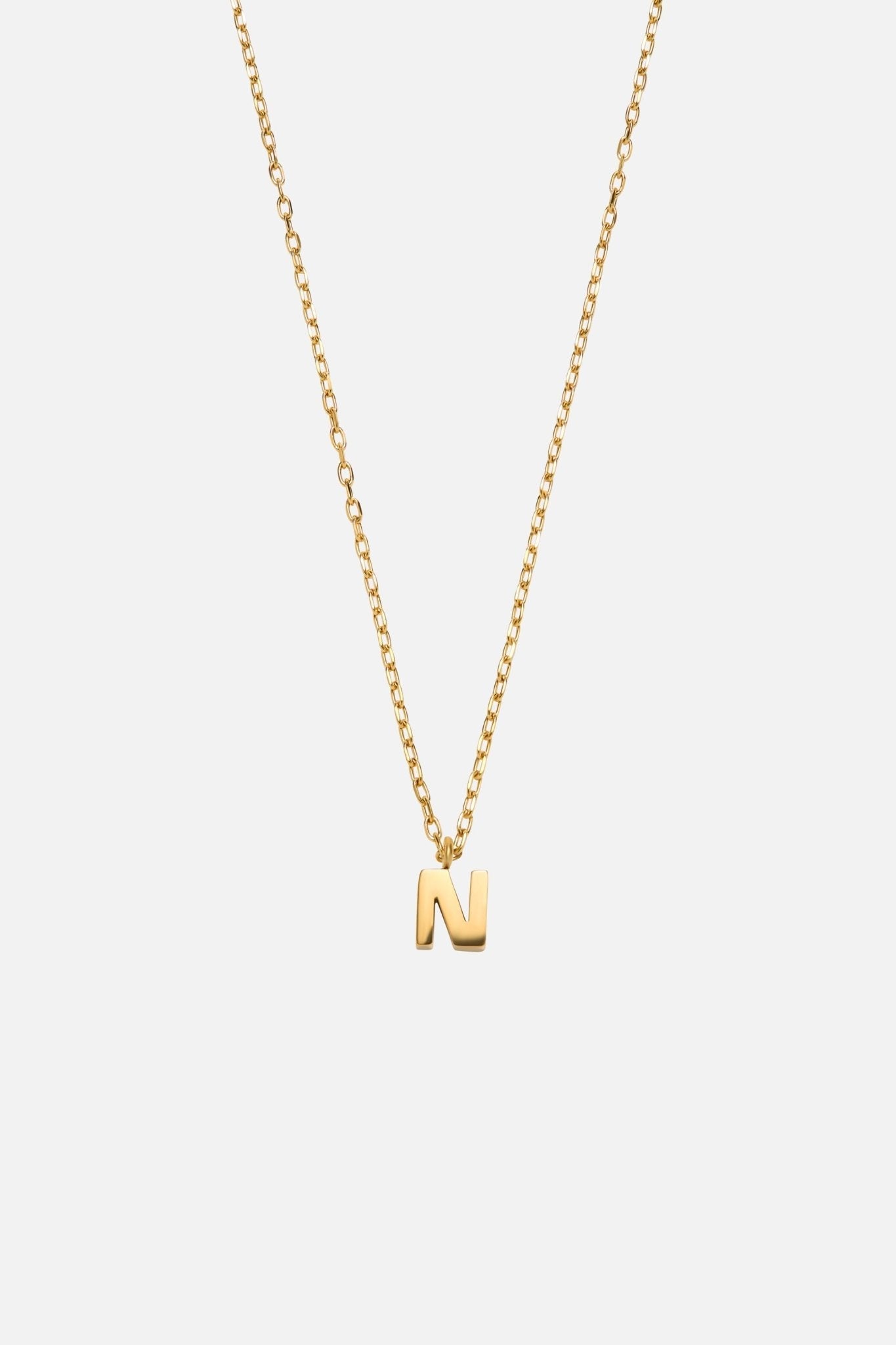 LETTER POLISHED NECKLACE (A-Z)