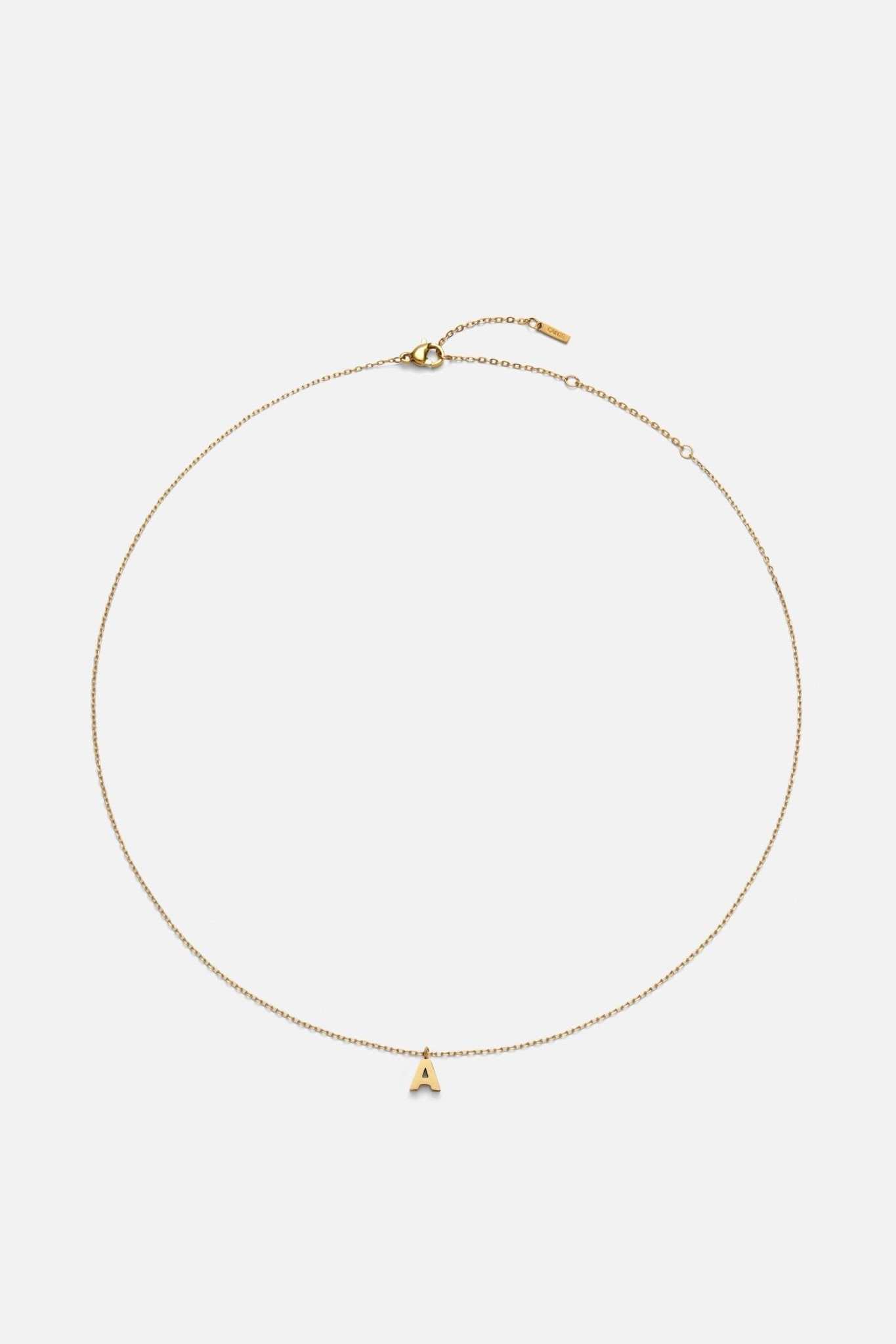 LETTER POLISHED NECKLACE (A-Z)