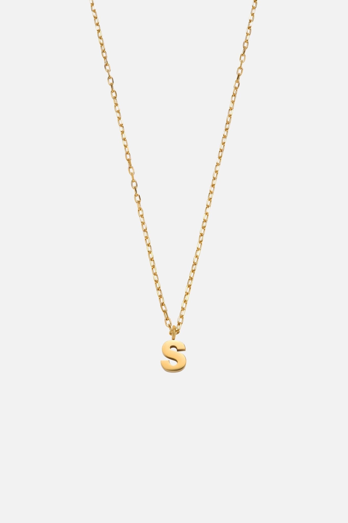 LETTER POLISHED NECKLACE (A-Z)