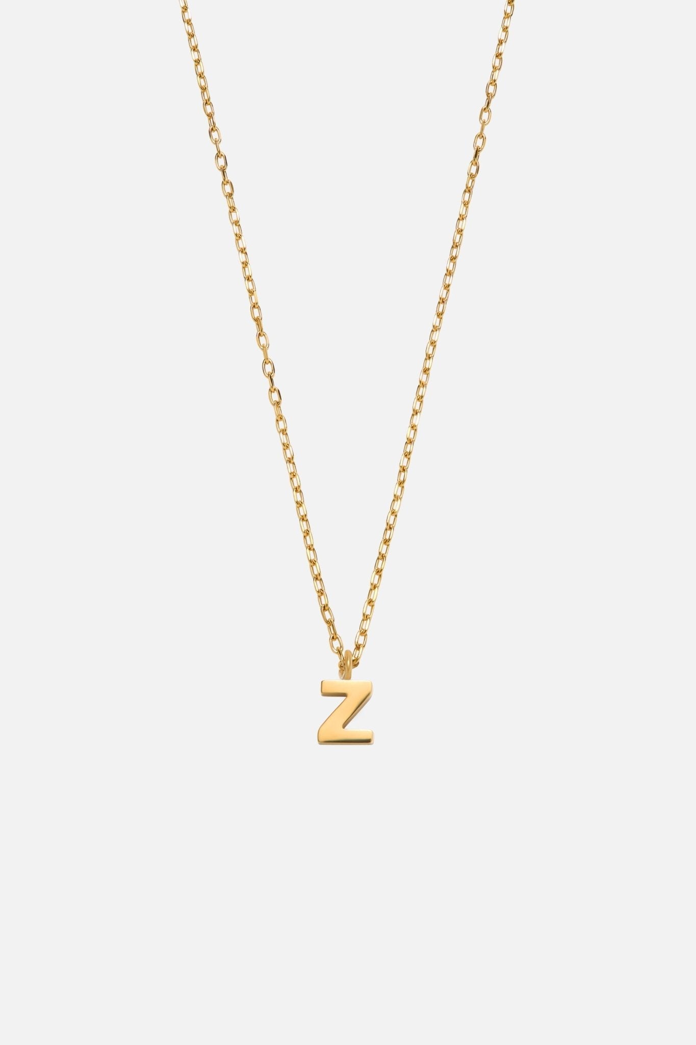 LETTER POLISHED NECKLACE (A-Z)