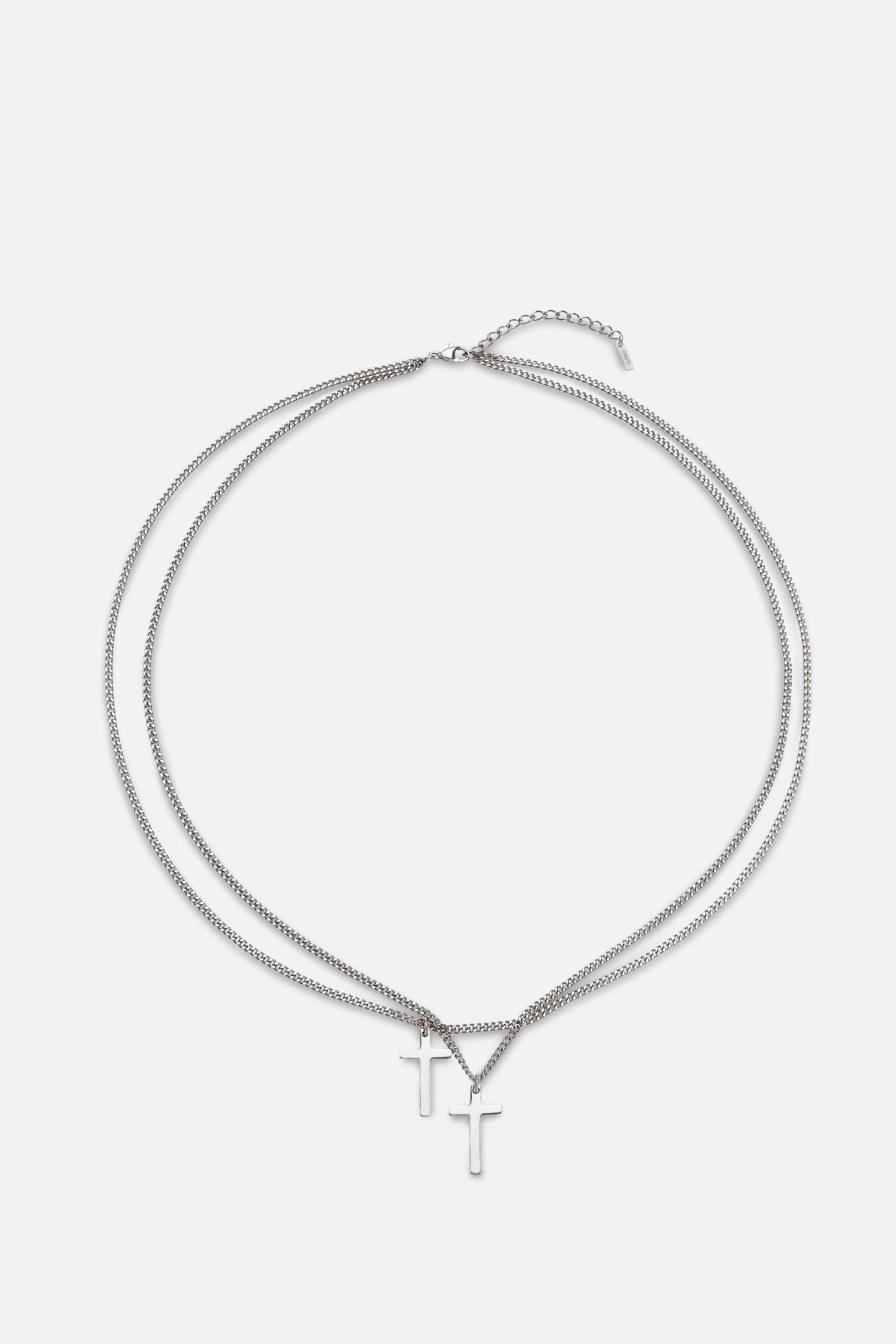 DOUBLE CROSS NECKLACE
