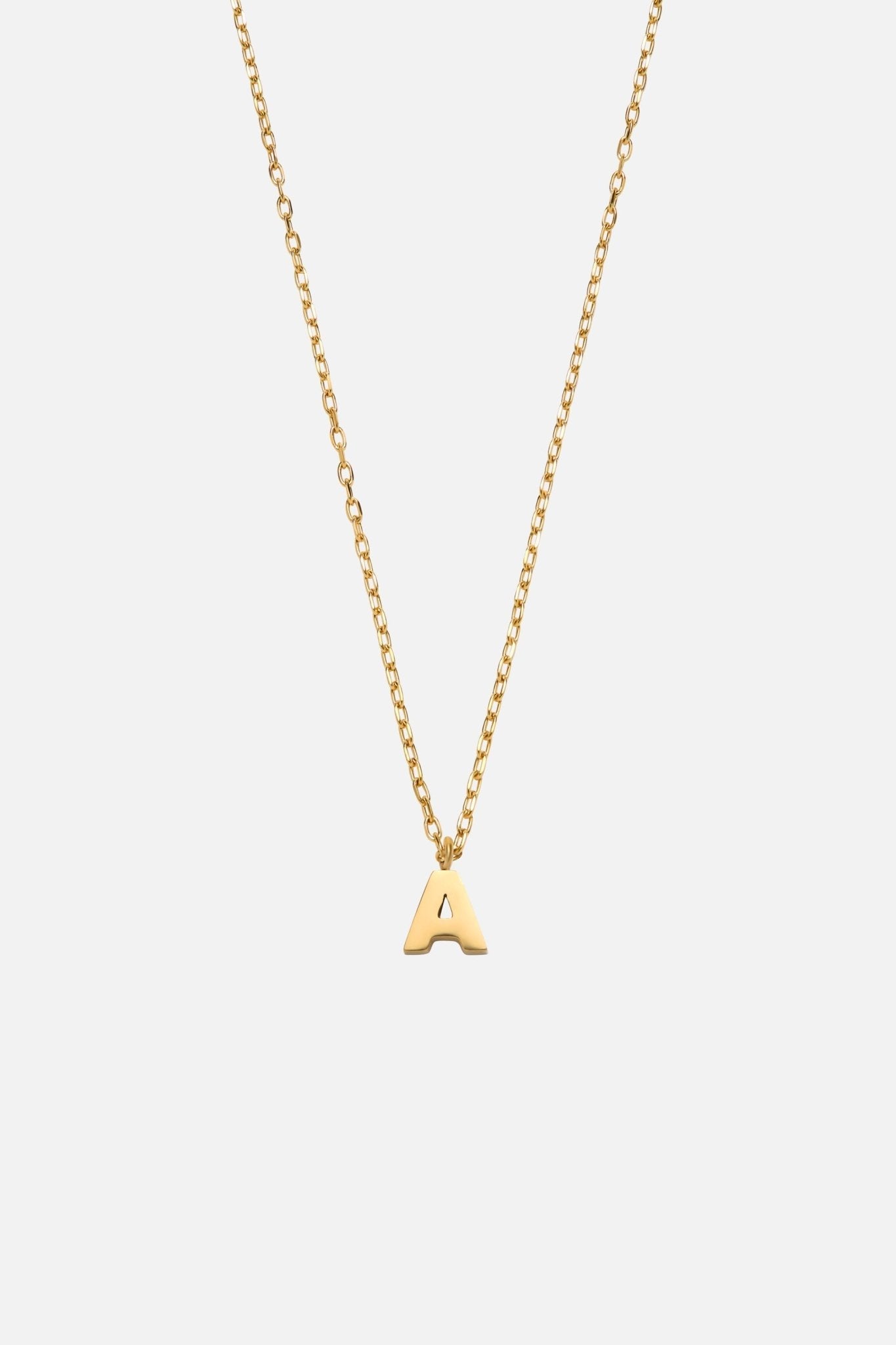 LETTER POLISHED NECKLACE (A-Z)