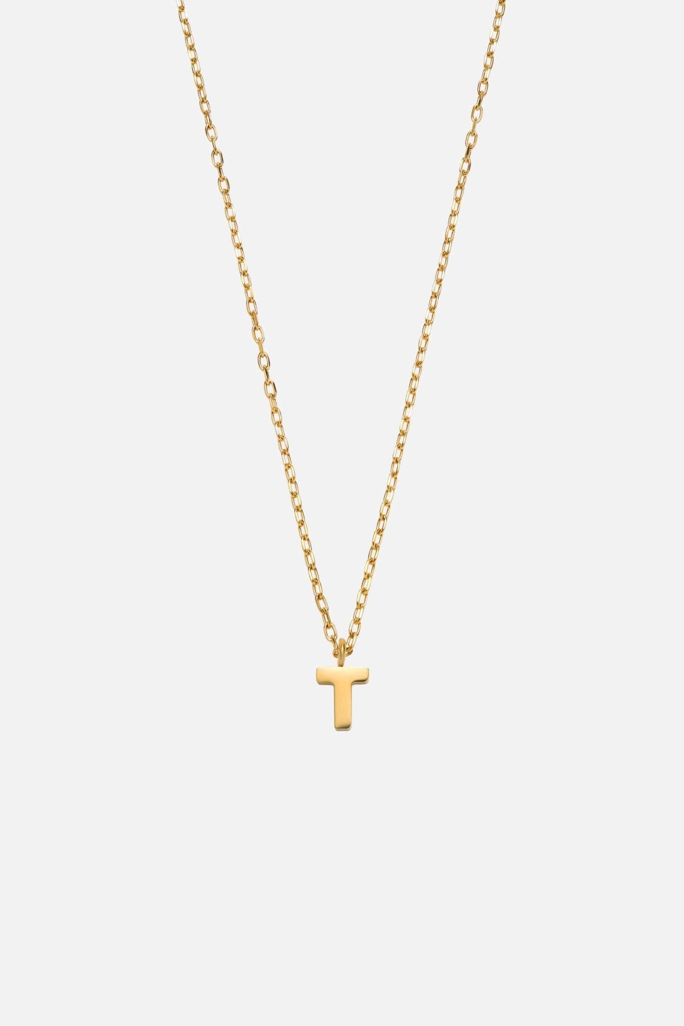 LETTER POLISHED NECKLACE (A-Z)