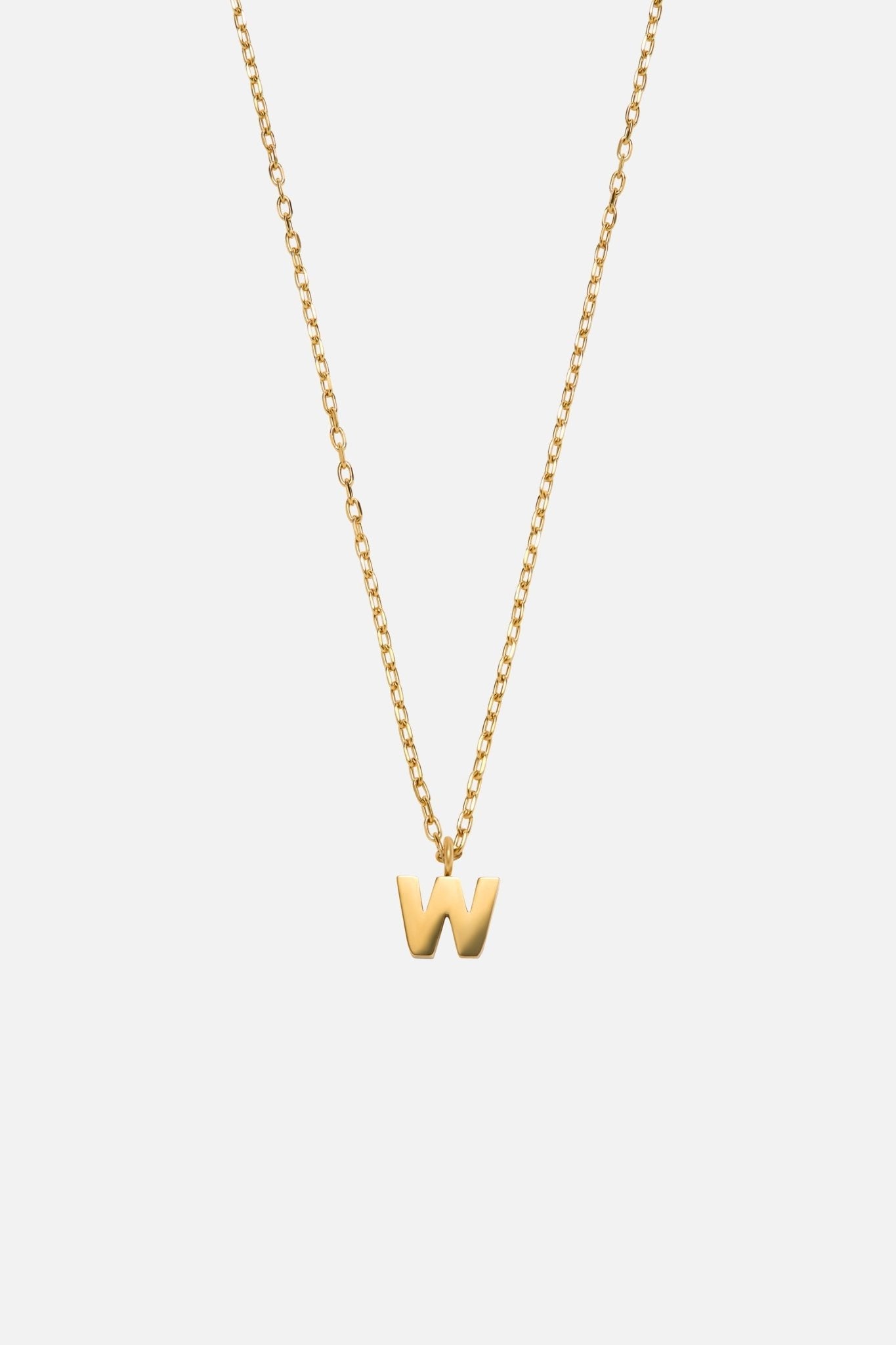 LETTER POLISHED NECKLACE (A-Z)
