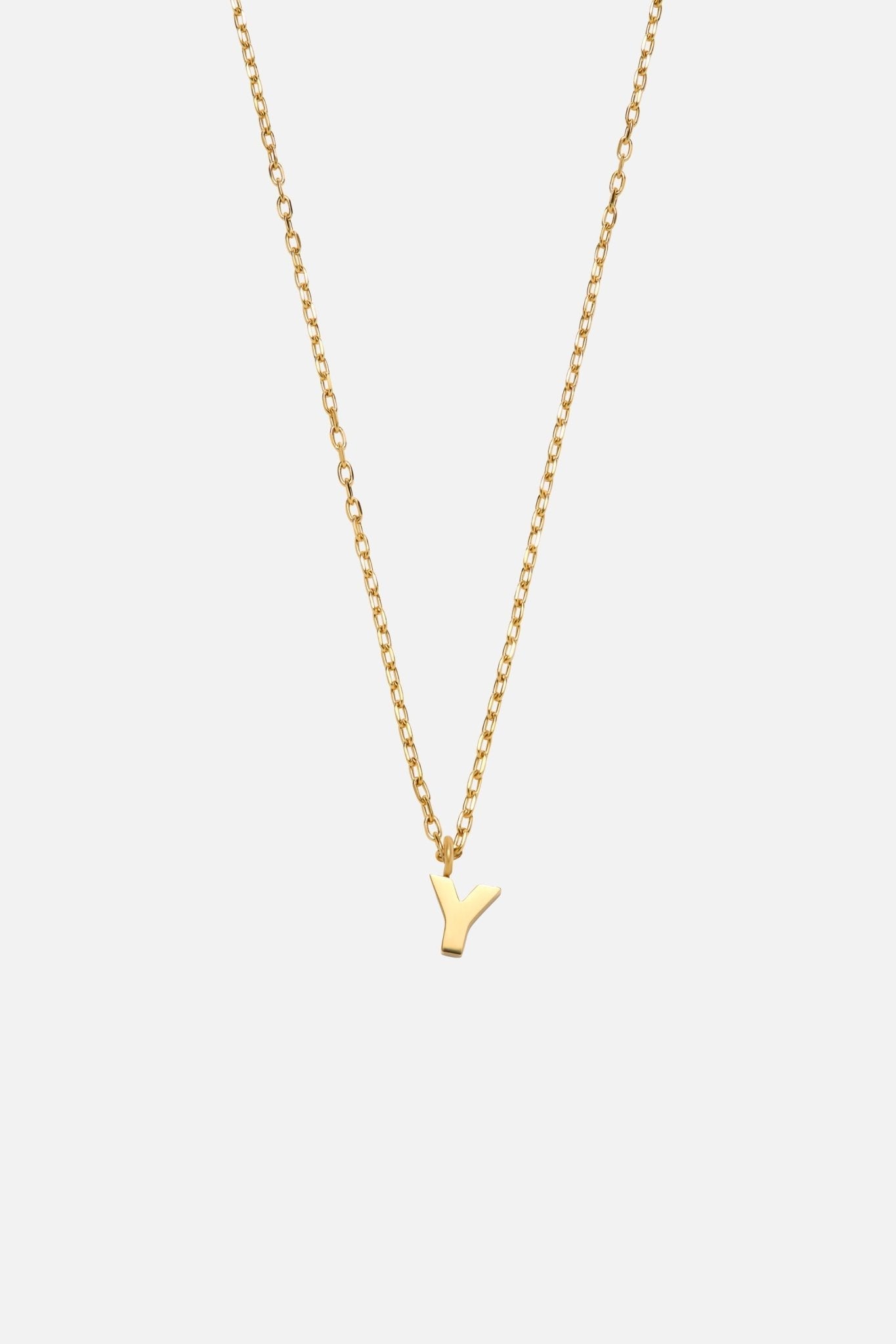 LETTER POLISHED NECKLACE (A-Z)
