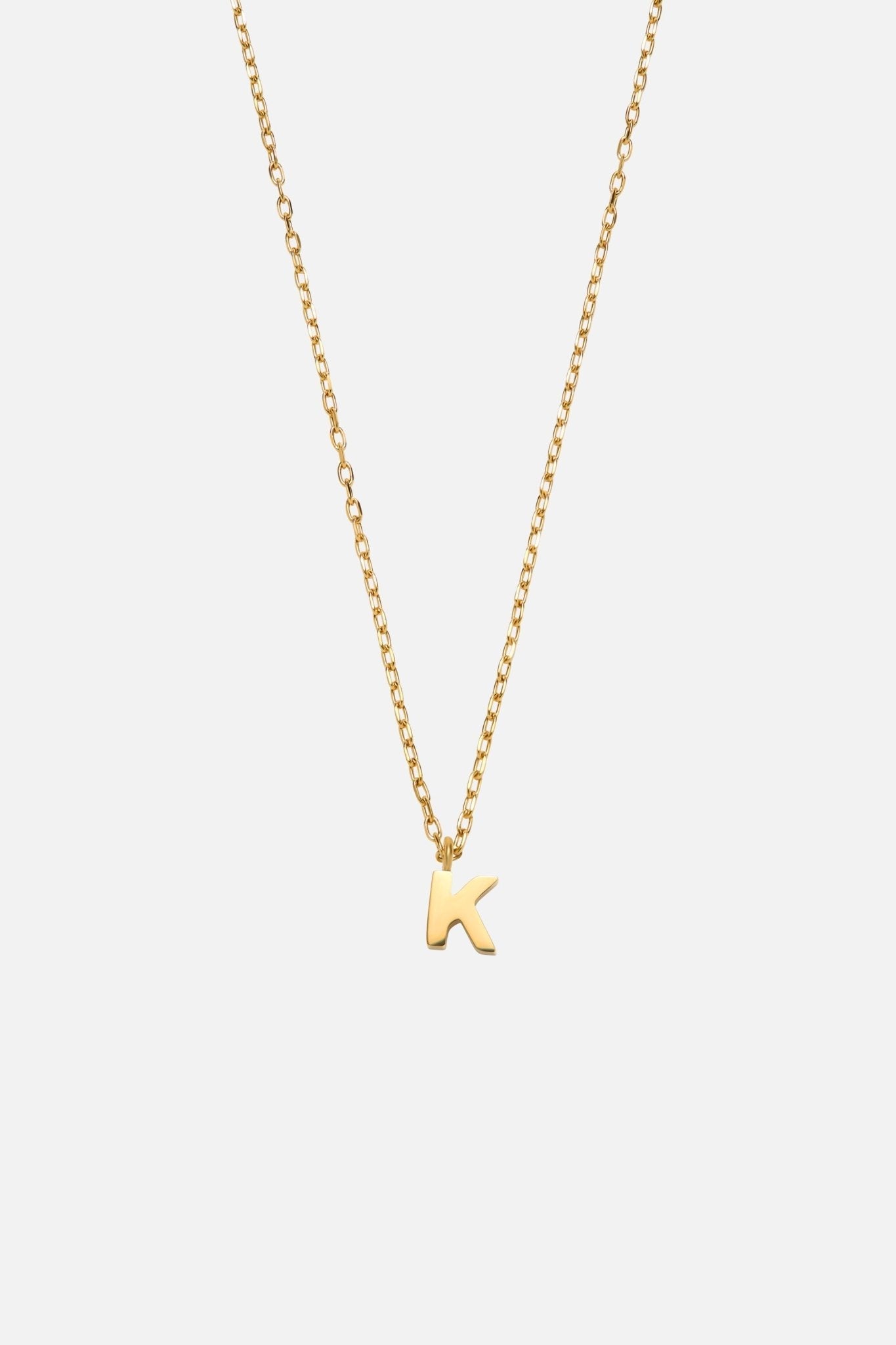LETTER POLISHED NECKLACE (A-Z)