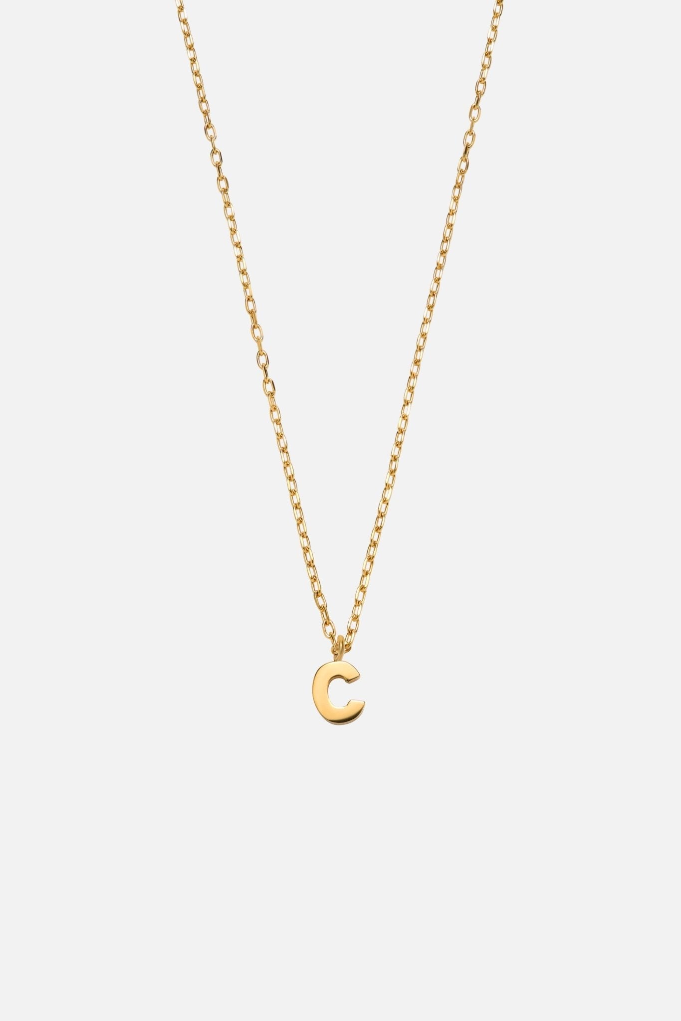 LETTER POLISHED NECKLACE (A-Z)